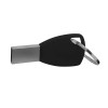 Personalized Silicone Keychain USB Flash 8GB Black