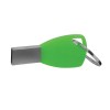 Personalized Silicone Keychain USB Flash 8GB Green
