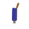 Personalized Slide Button USB Flash Blue