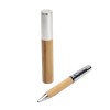 Personalized Metal Pen with Bamboo Barrel | ATCA
