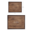 Horizontal Wooden Plaque with Box 