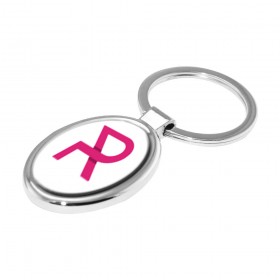 Personalized Oval Metal Keychains