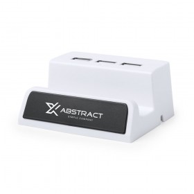 BATAM - Personalized  Desk Phone Holder With USB Hub & Light Up 