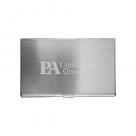 Personalized Steel Business Card Holder
