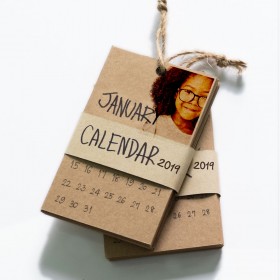 Brown Craft Recycled Cardstock Small Calendars