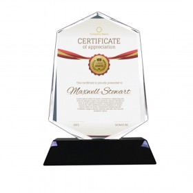 Heptagon Shape Sharp Looking Crystal Awards (13x19cms)