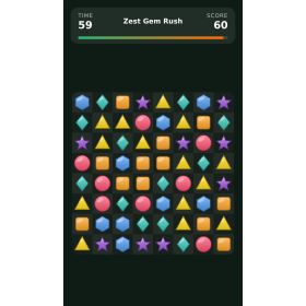 Gem Rush – Exhibition Stand Match-3 Game with QR Lead Capture