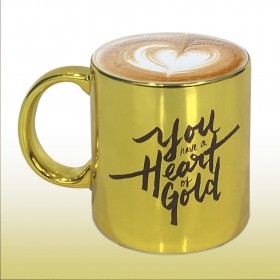 Personalized Golden Mug | Unique Coffee Mugs