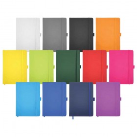 Personalized Notebook with Matching Elastic Closure - A5 Size (Bulk Quantity)