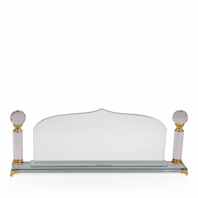 Elegant Crystal Plaque Trophy (14x27.5cm) – Corporate Award