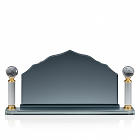 Luxury Crystal Plaque Trophy (14x27.5cm) - Corporate Award