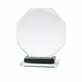  Premium Octagon shape  Crystal Award (18cm)