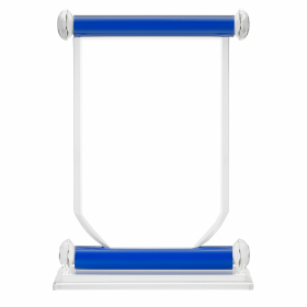 Rectangular Shape With Blue Base Crystal Award (18.5cm)
