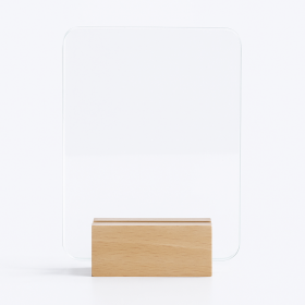 Premium Wood and Glass Trophy (19cm)