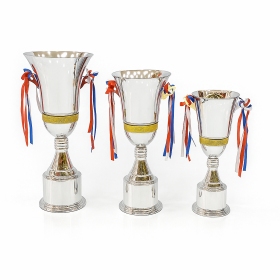 Prestige Silver Trophy Cup Set (46 cm,44cm,41 cm)