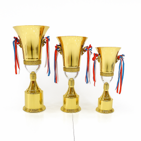 Prestige Gold Trophy Cup Set (46 cm, 44 cm, 41 cm) 
