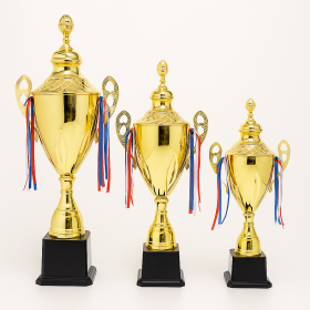 Imperial Gold Cup Trophy Set (75 cm, 68 cm, 60 cm)