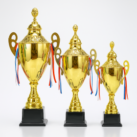 Grand Gold Cup Trophy Set (75 cm, 68 cm, 60 cm)