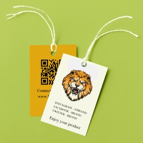 Personalized Tags for Products (Tag Card with cotton Thread hangtag)