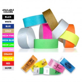 Customized Tyvek Wristbands (1 color print on tvyek)