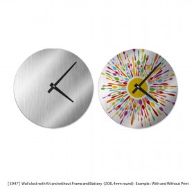 Persoanlized Wall Clocks (Metal - Aluminium) Without Frame